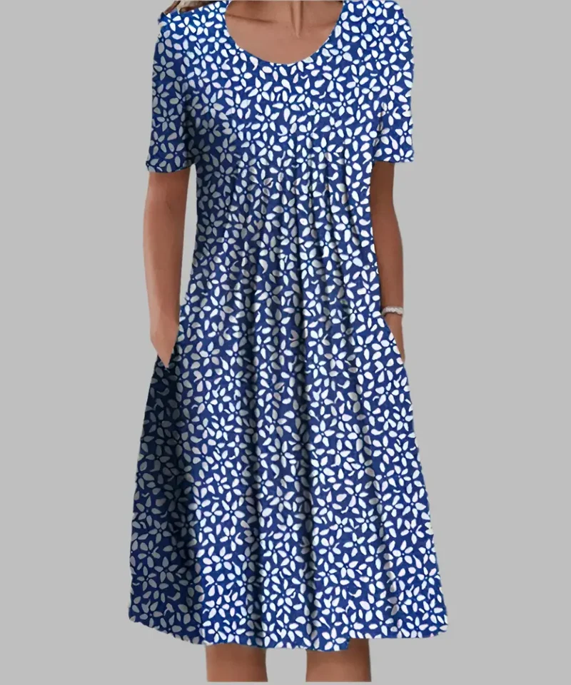 Women's Soft Midi Dress | Elegant Flowy Summer Dress