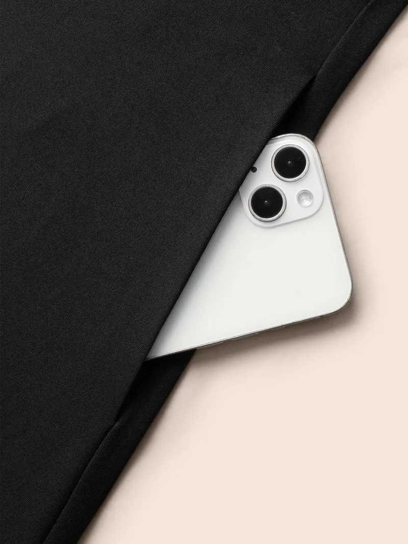 Crew Neck Button Detail Dress