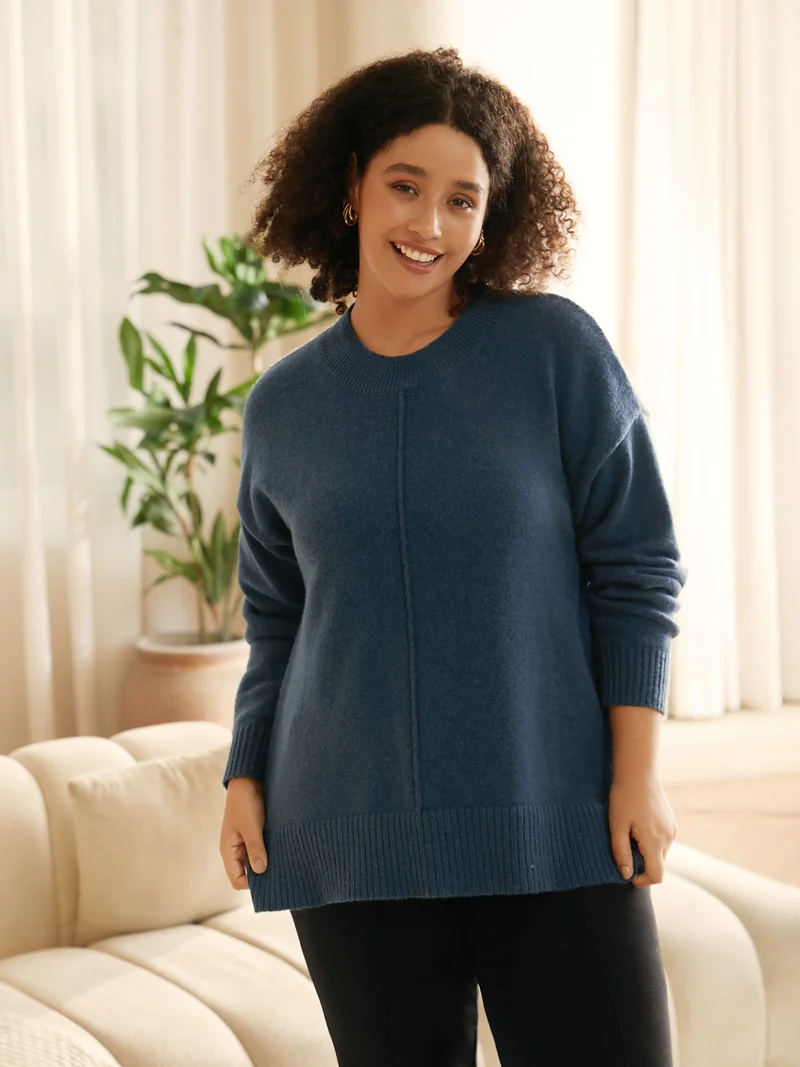 Supersoft Essentials Split Wool Pullover