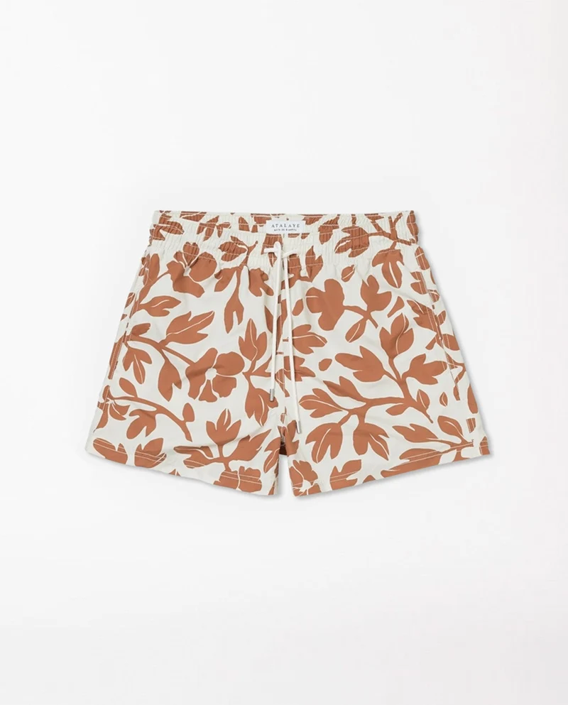 Short de bain recyclé imprimé