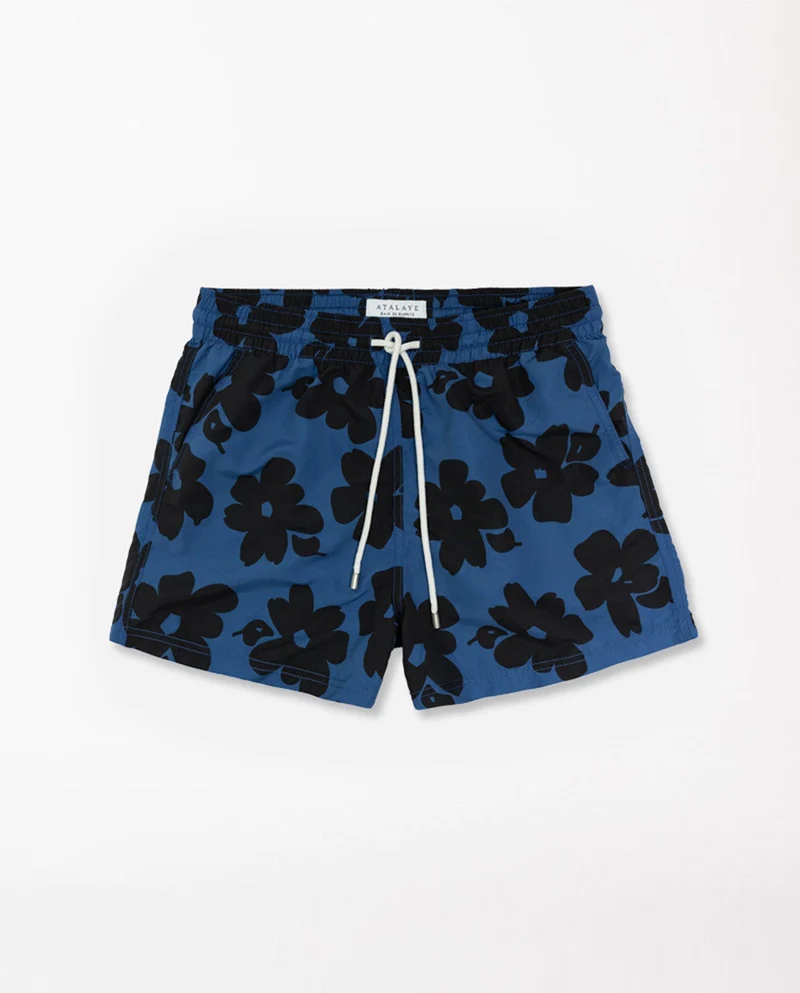Short de bain recyclé imprimé