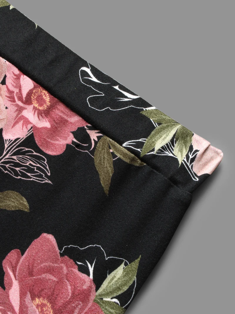 Floral Mid Rise Skinny Leggings