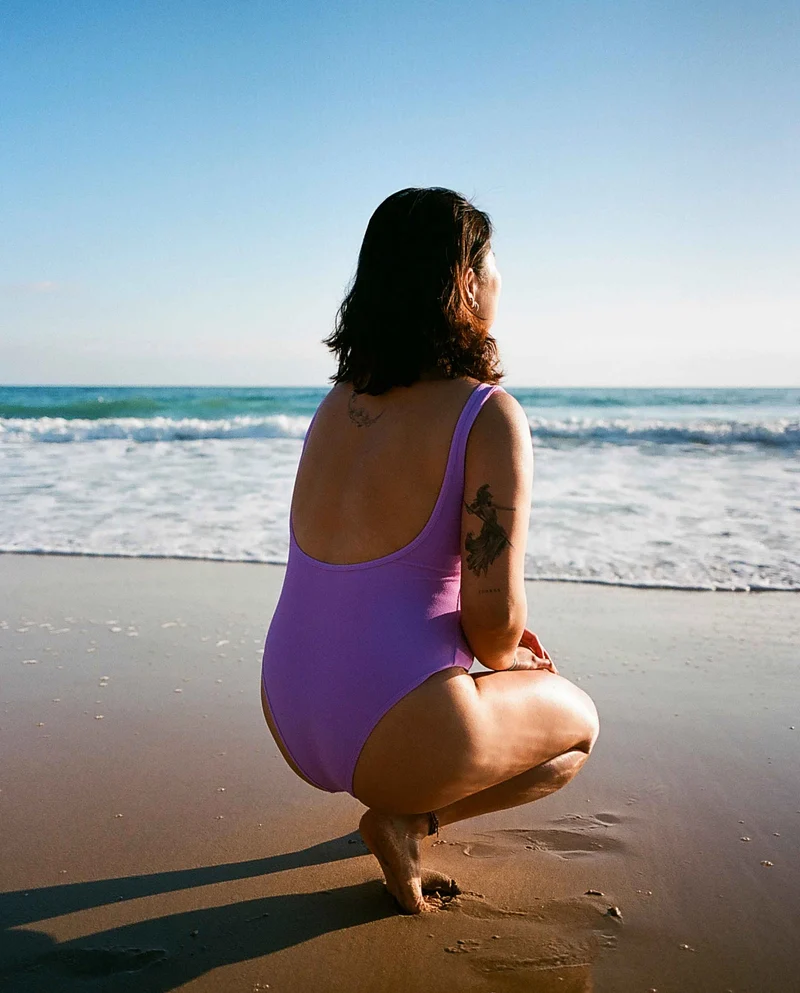 Maillot une pièce en éponge recyclé