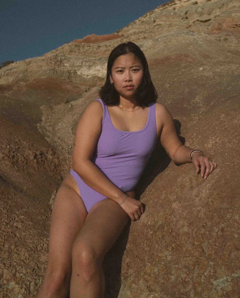 Maillot une pièce en éponge recyclé