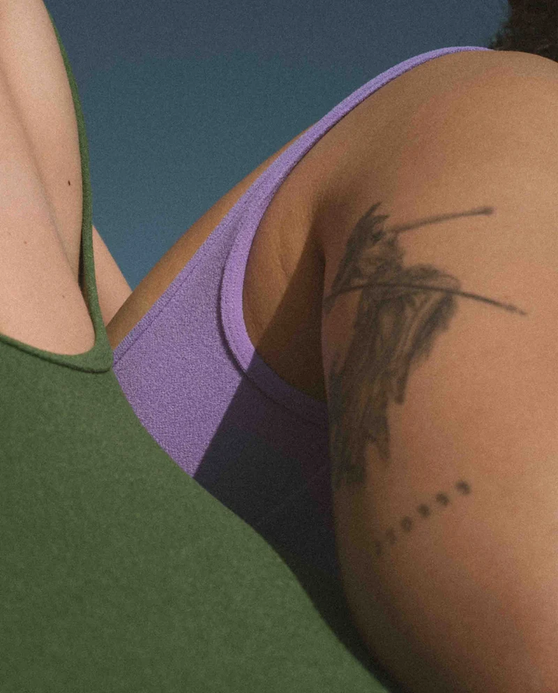 Maillot une pièce en éponge recyclé