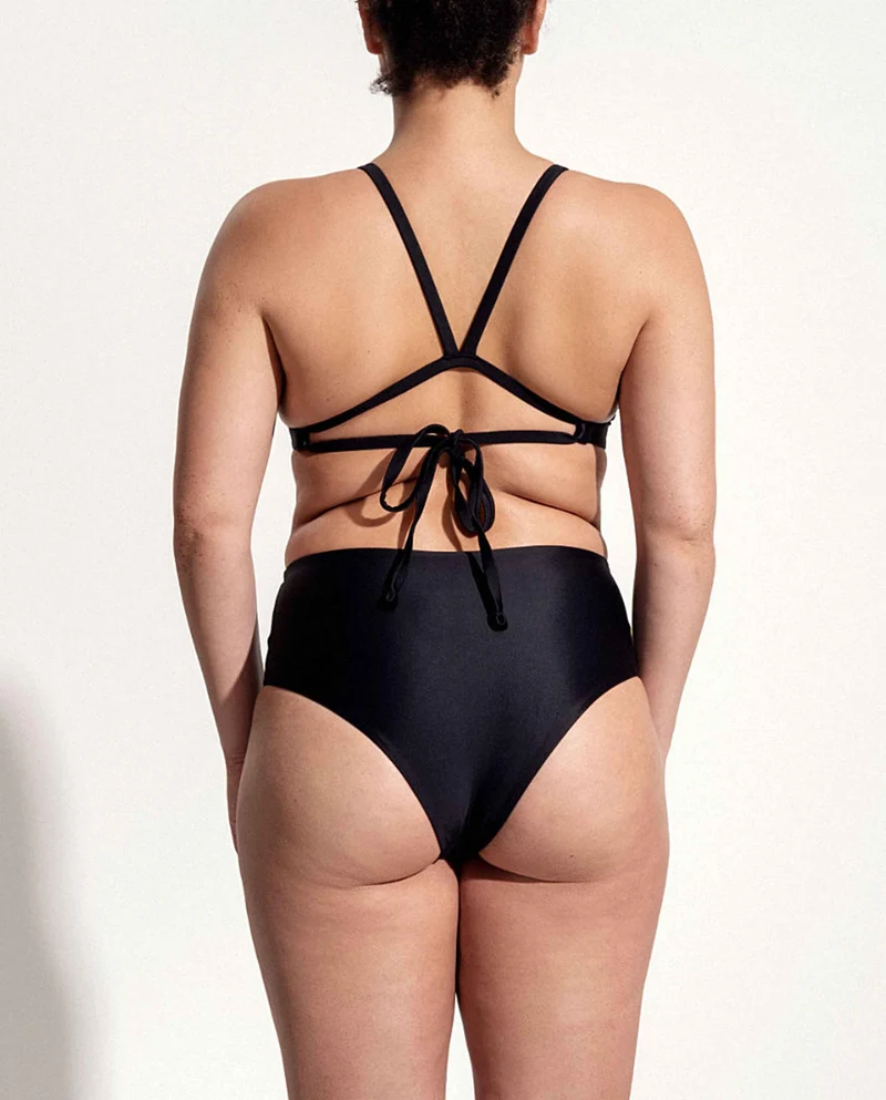 Bas de maillot taille haute recyclé