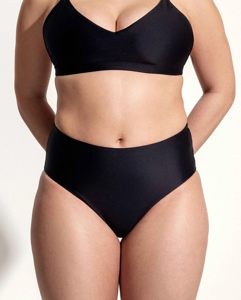 Bas de maillot taille haute recyclé