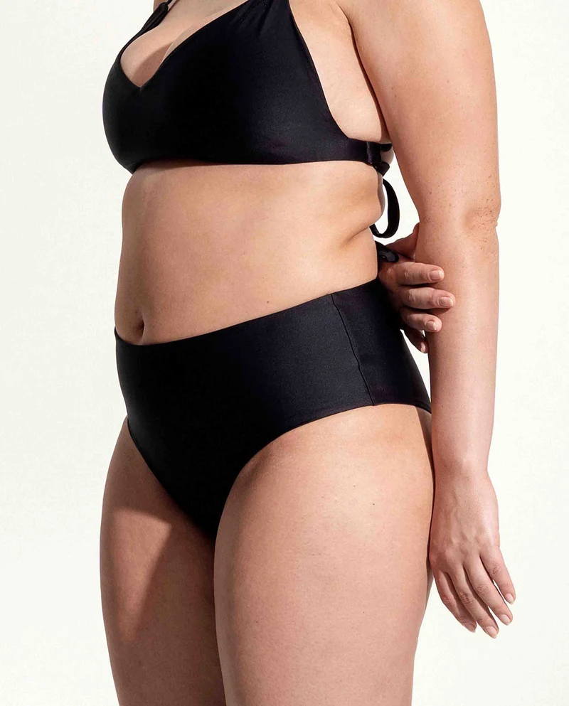 Bas de maillot taille haute recyclé