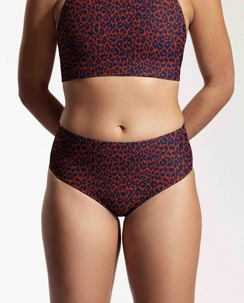 Bas de maillot taille haute recyclé