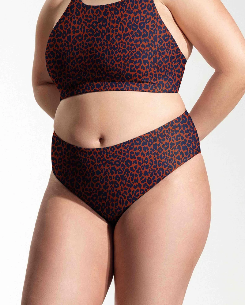 Bas de maillot taille haute recyclé