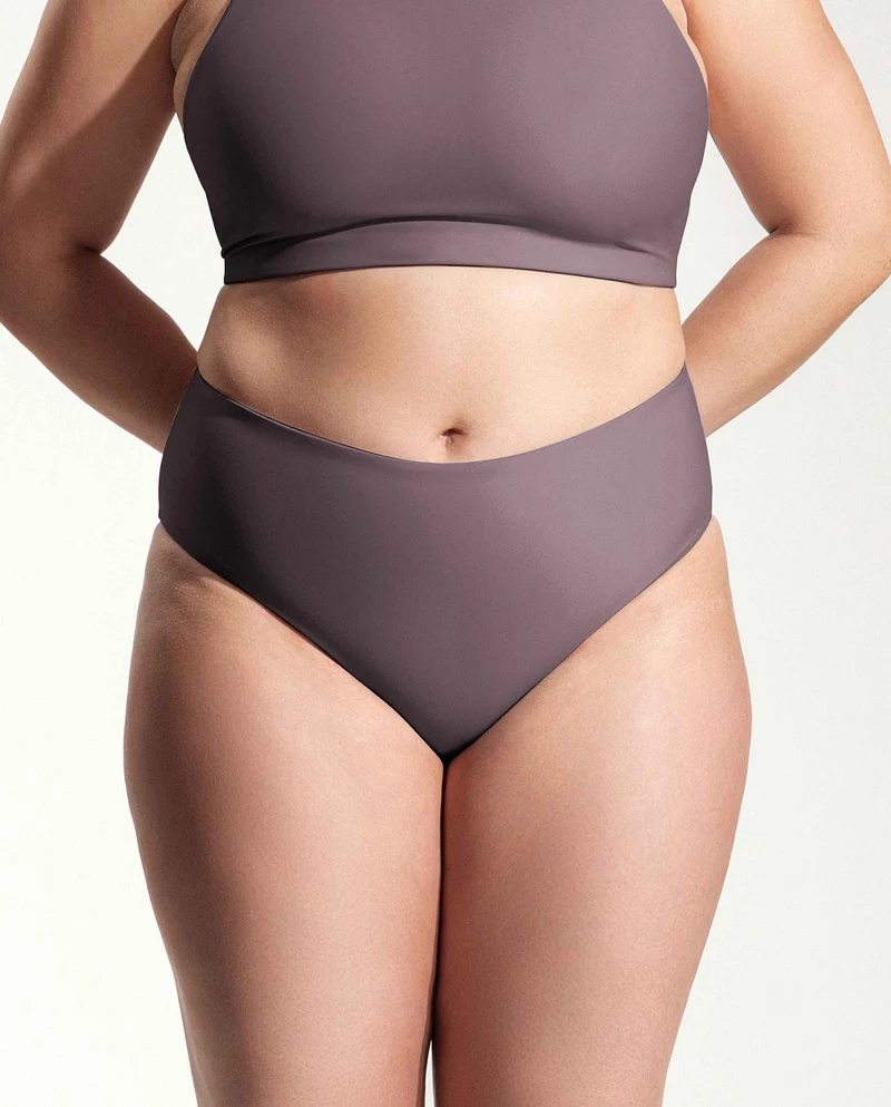 Bas de maillot taille haute recyclé