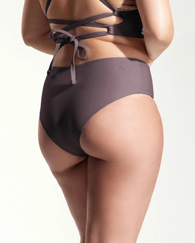 Bas de maillot taille haute recyclé