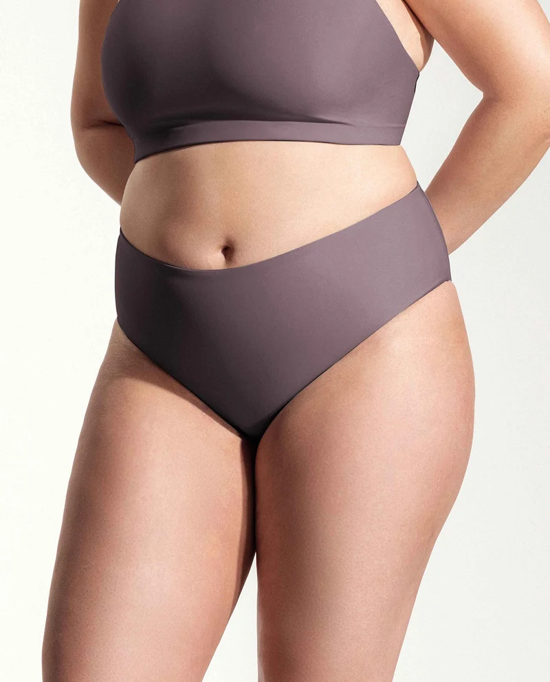 Bas de maillot taille haute recyclé