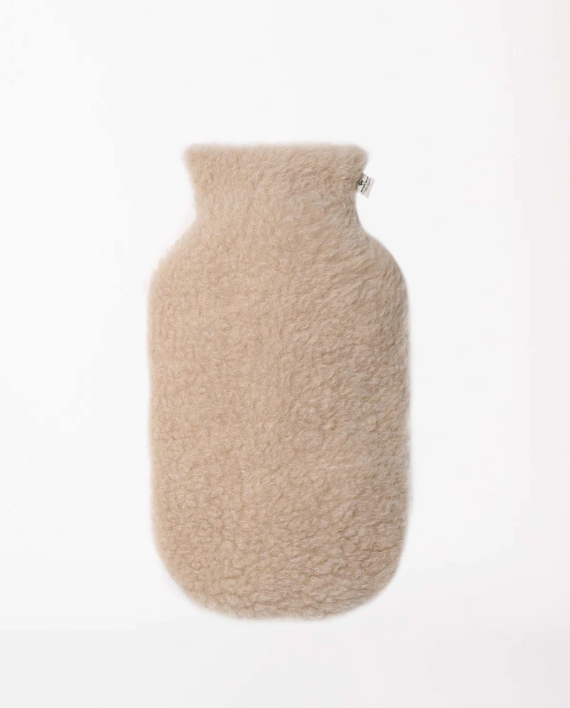 Housse bouillotte en laine de mouton