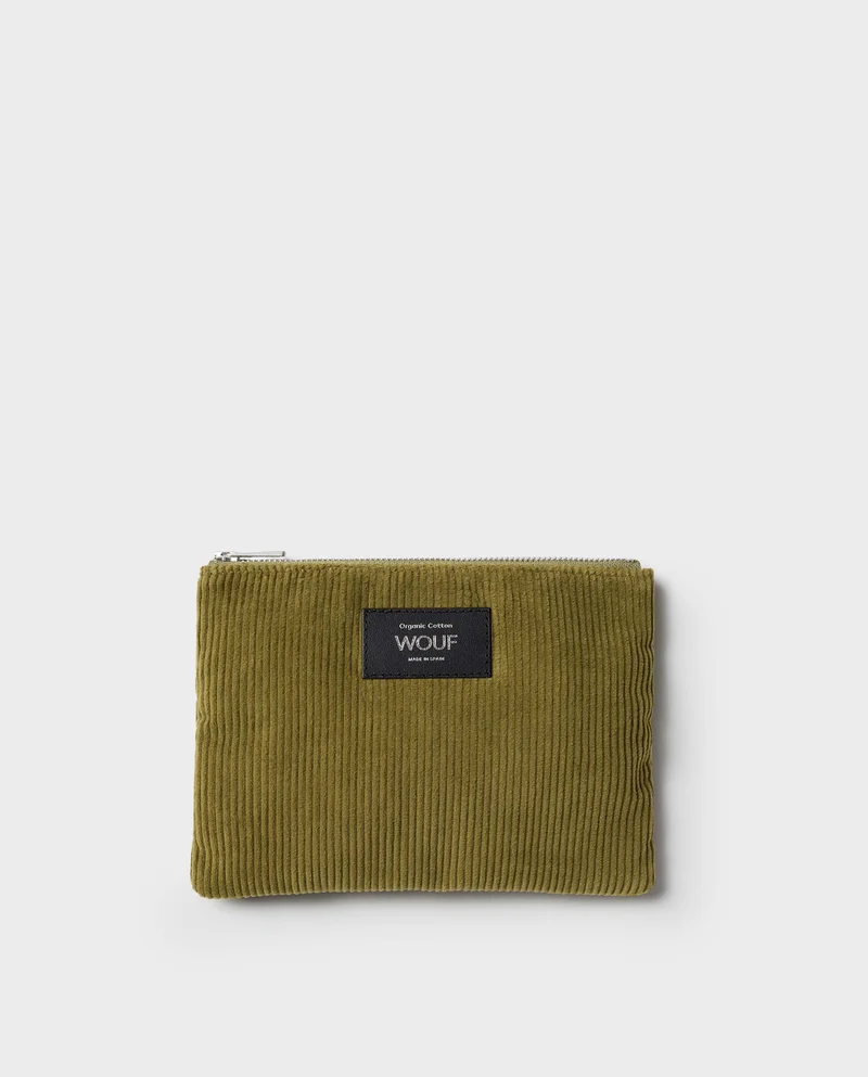 Pochette velours en coton bio