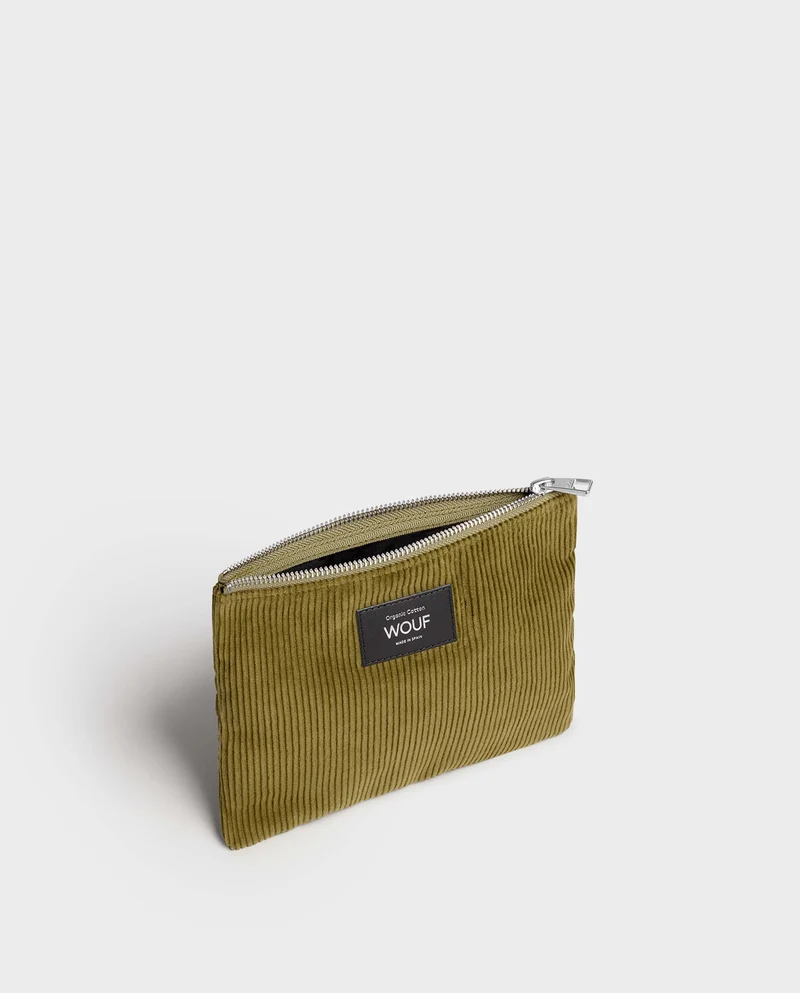 Pochette velours en coton bio
