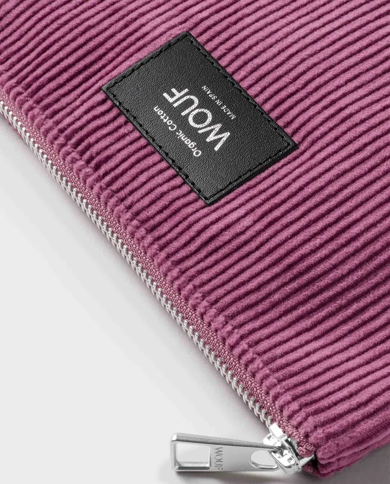 Pochette velours en coton bio