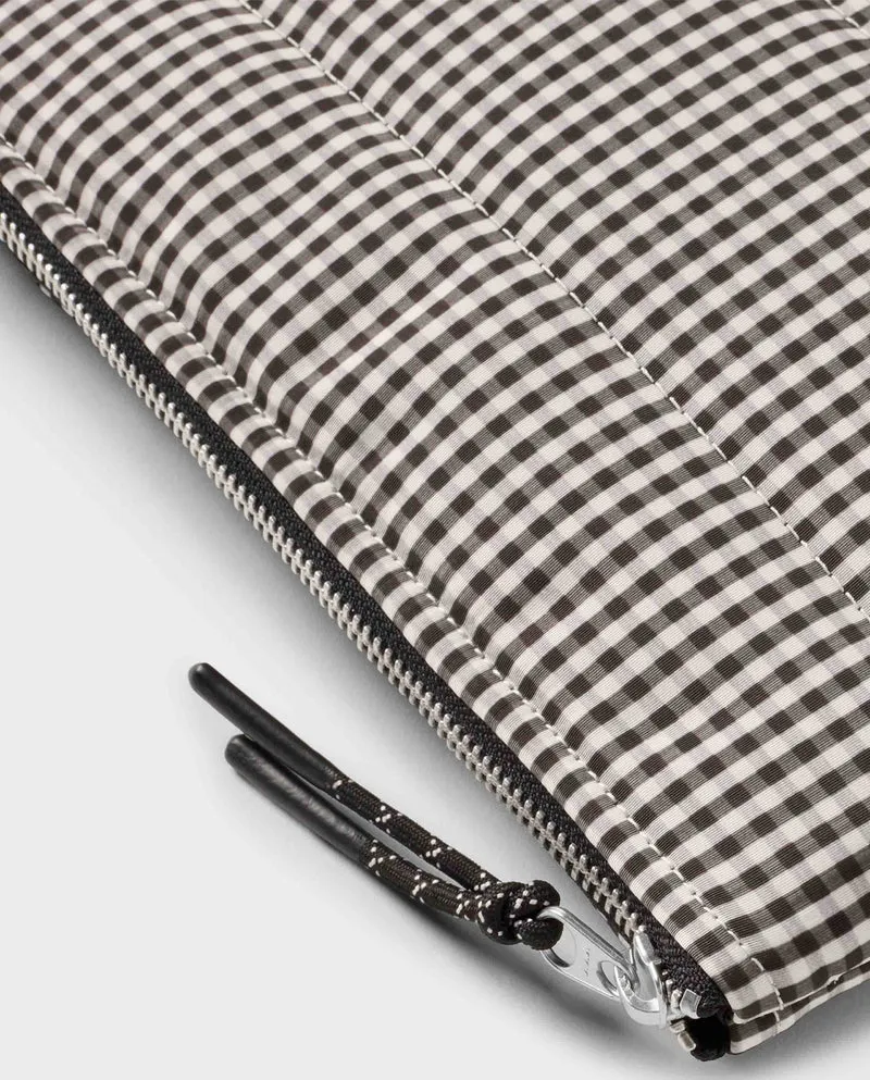 Pochette à carreaux recyclée