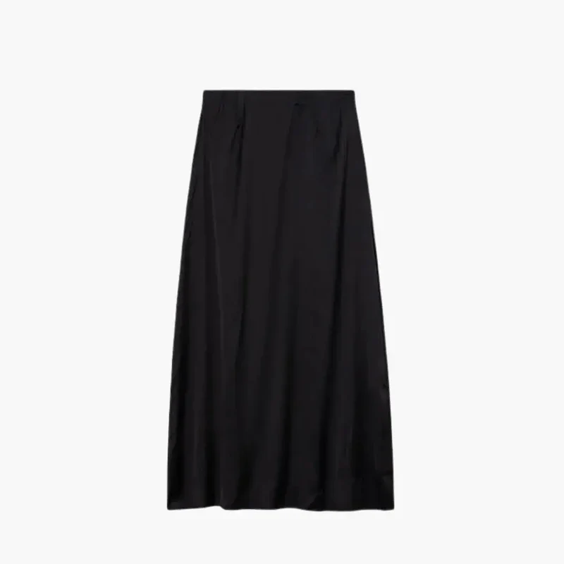 Women's Satin Maxi Skirt | High-Waisted Elegant Floor-Length Dress