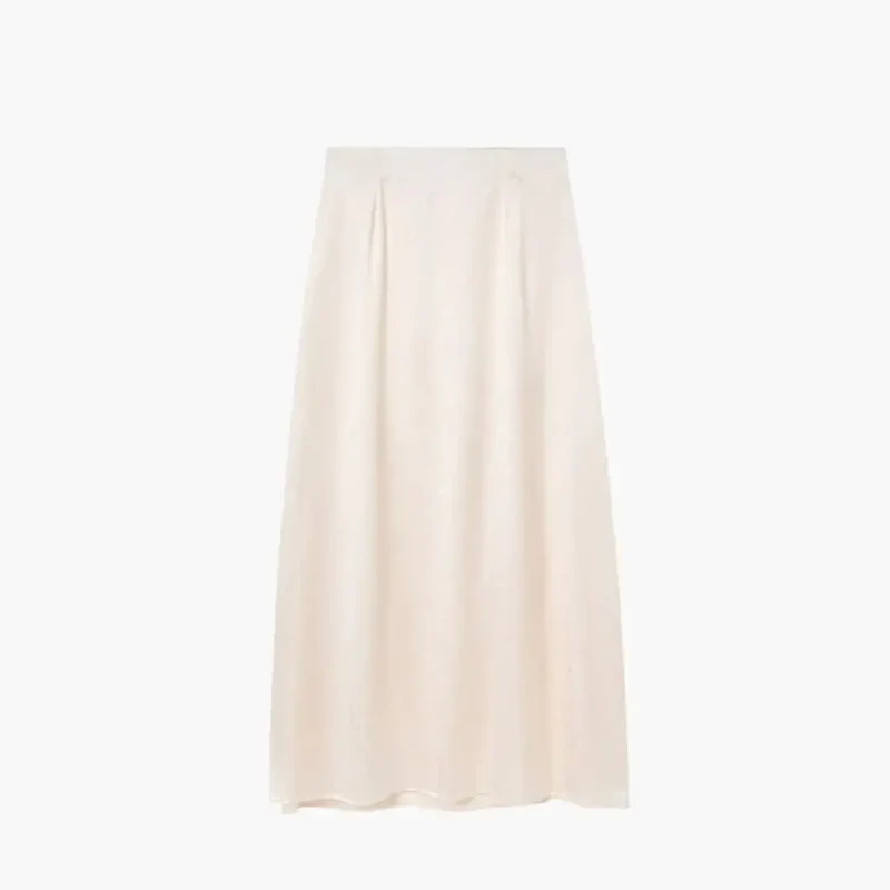 Women's Satin Maxi Skirt | High-Waisted Elegant Floor-Length Dress