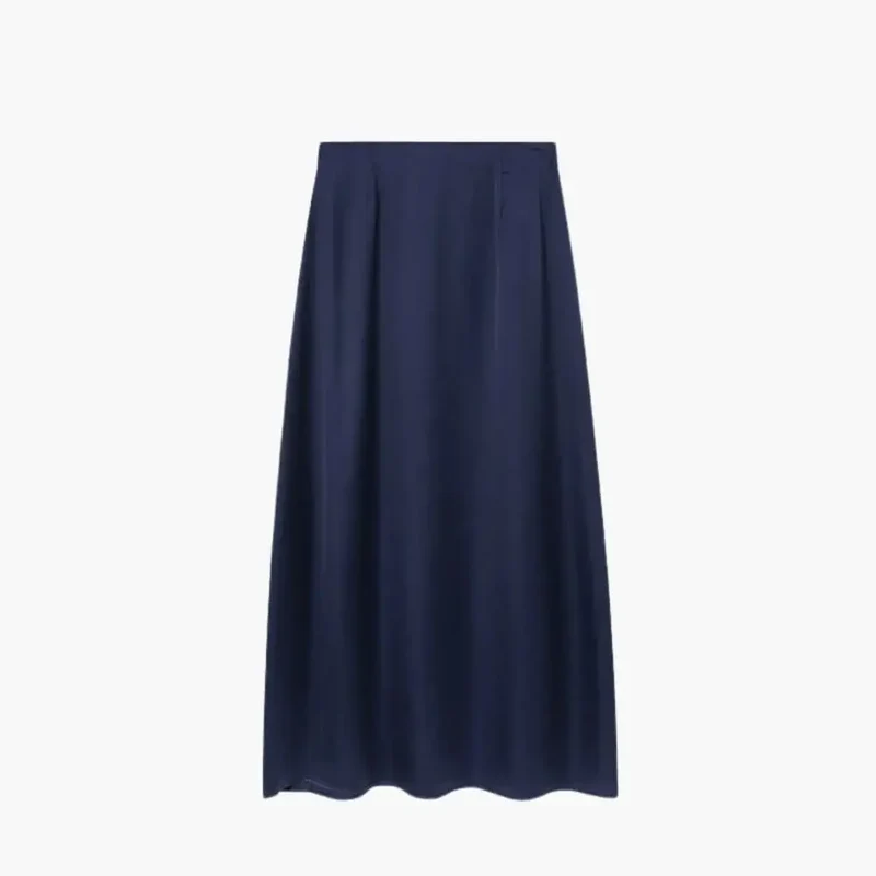 Women's Satin Maxi Skirt | High-Waisted Elegant Floor-Length Dress