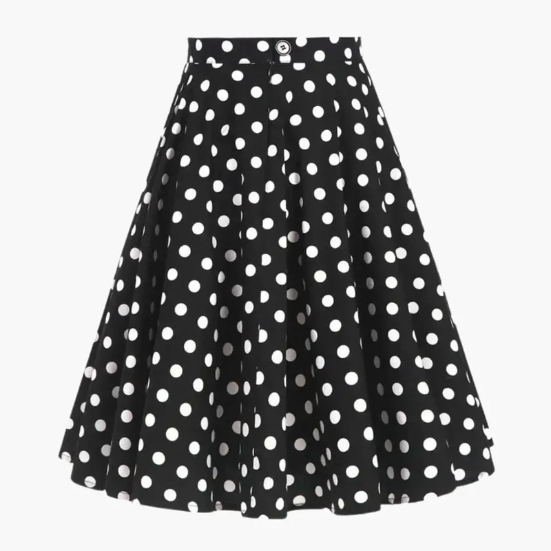 Women's Woven Midi Skirt | Structured Flared Hem Design | Elegant Tailored Fit