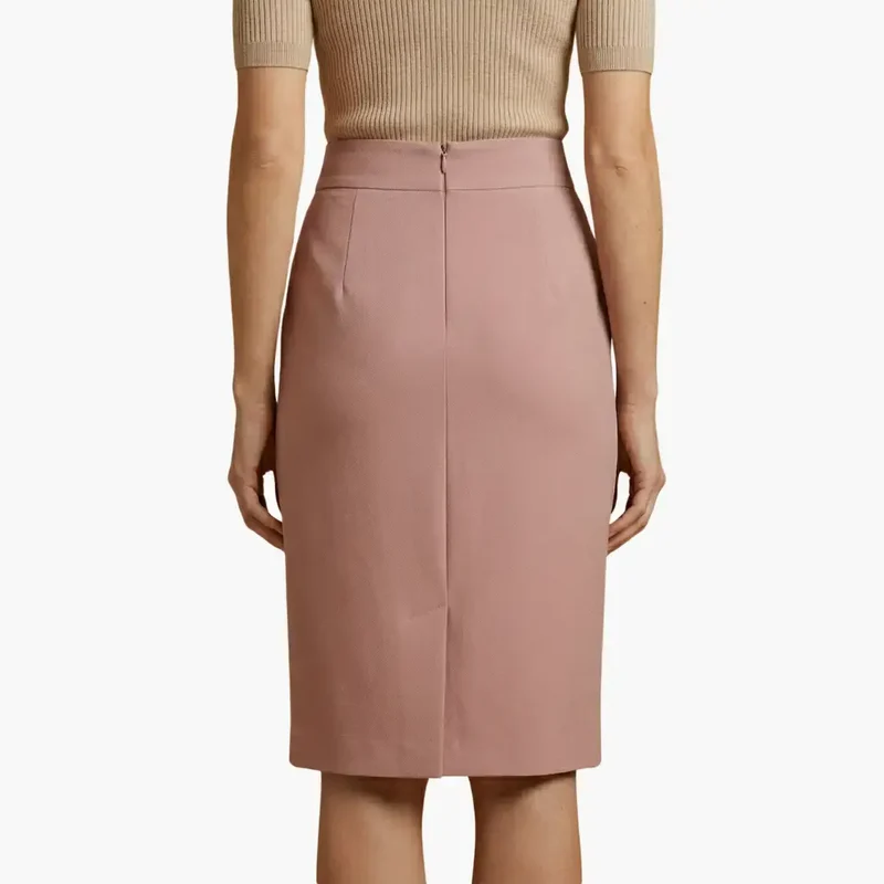 Women's Woven Midi Skirt | Flared Hemline with Pockets | Comfortable Casual Piece