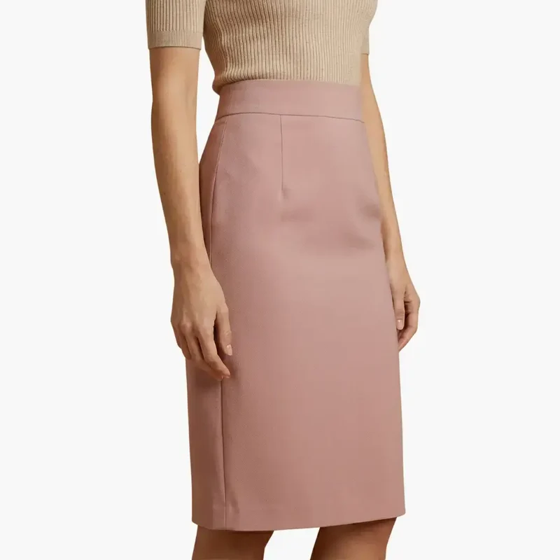 Women's Woven Midi Skirt | Flared Hemline with Pockets | Comfortable Casual Piece