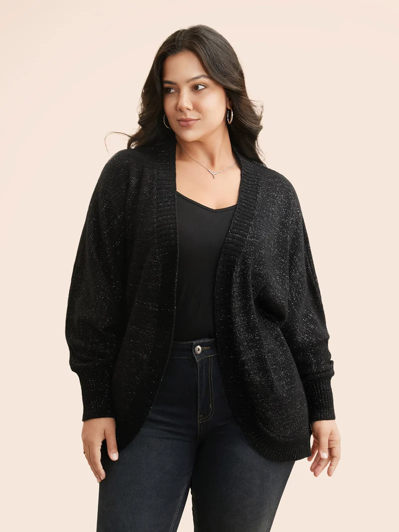 Kimono Collar Luxe Dolman Sleeve Cardigan