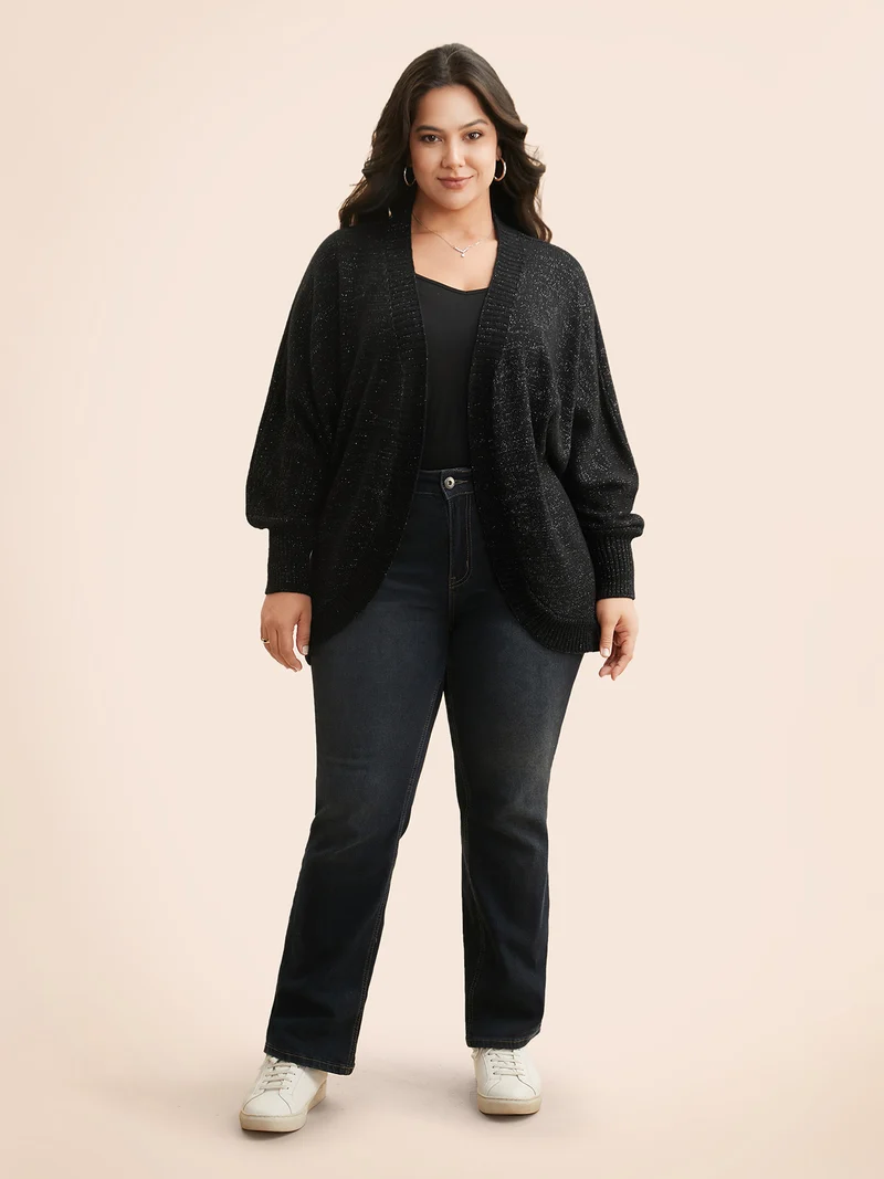Kimono Collar Luxe Dolman Sleeve Cardigan