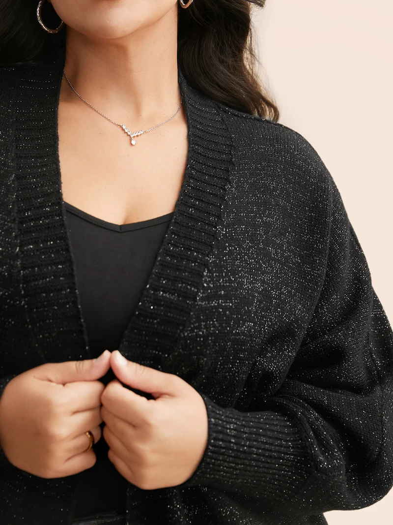 Kimono Collar Luxe Dolman Sleeve Cardigan