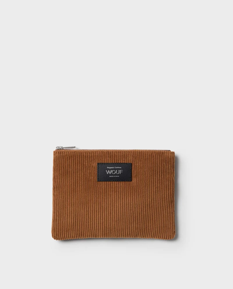 Pochette velours en coton bio