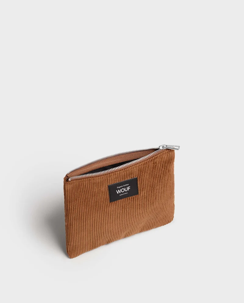 Pochette velours en coton bio