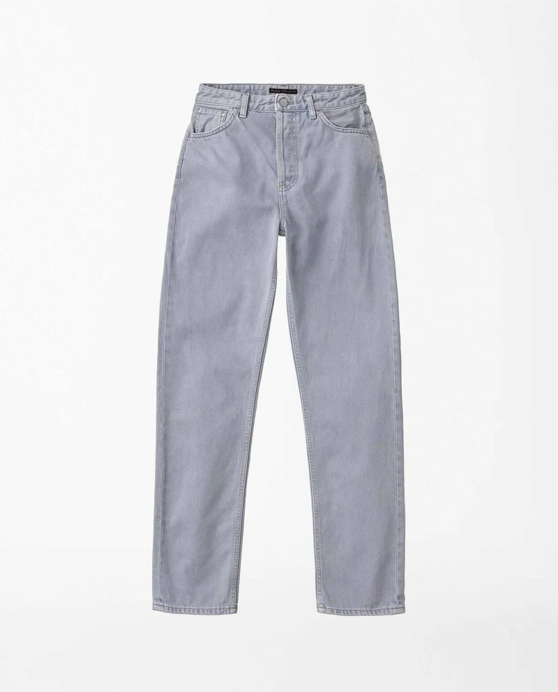 Jean droit en coton bio Lofty Lo Purple Mist