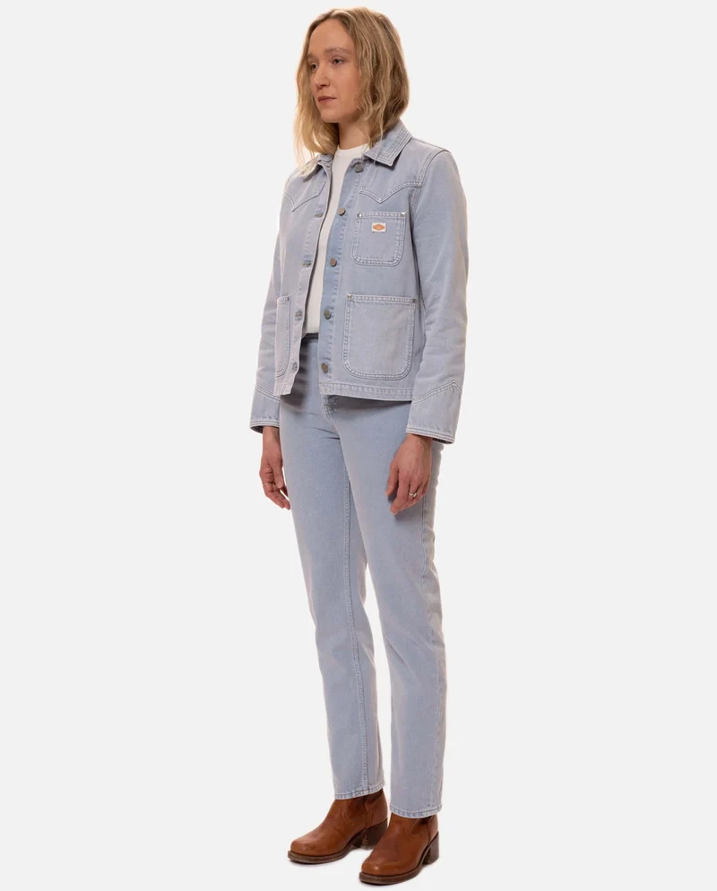 Jean droit en coton bio Lofty Lo Purple Mist