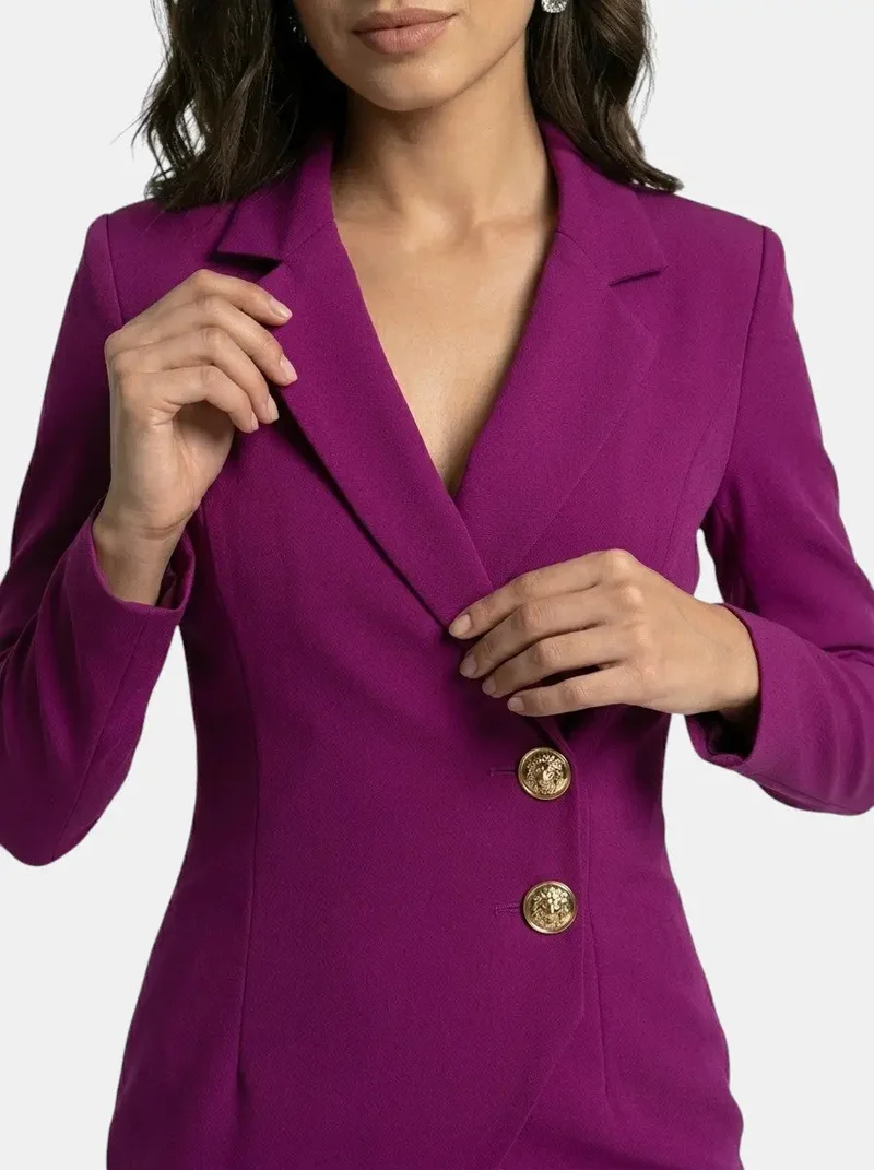 Women's Structured Midi Dress | Elegant Long Sleeve Formal Dresses for Office Wear