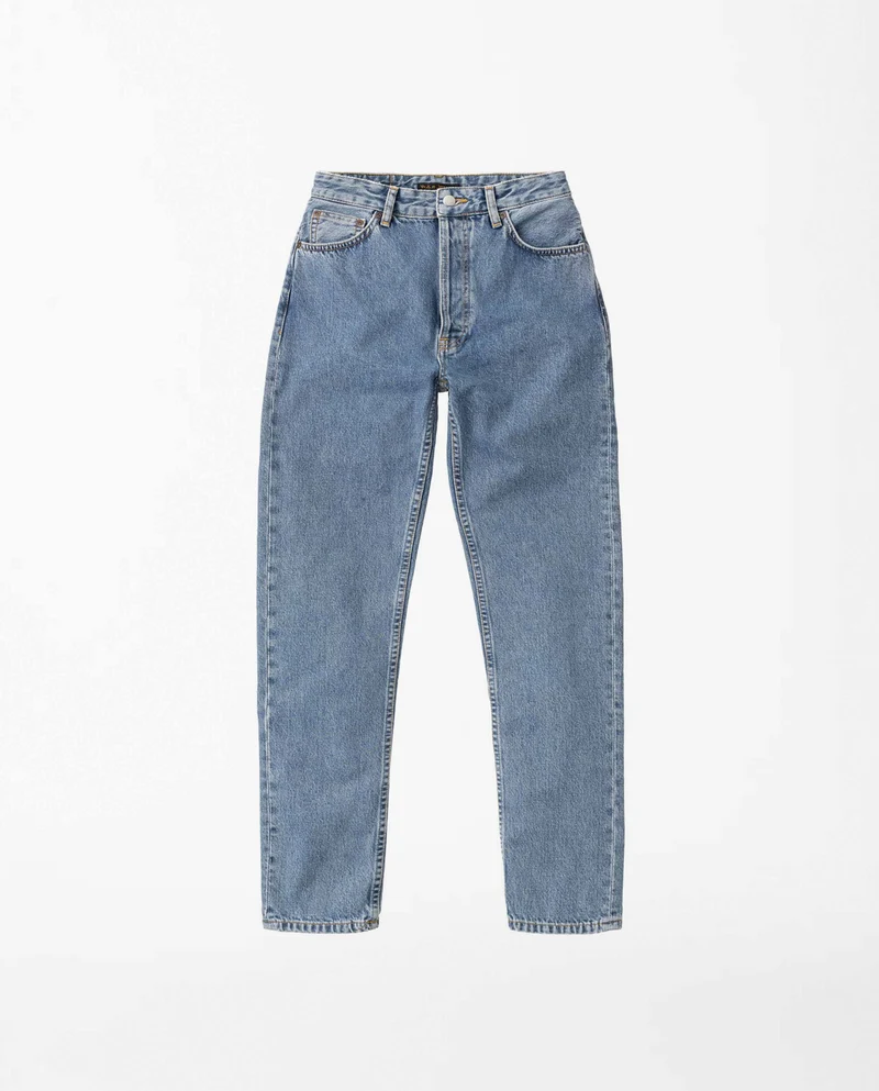 Jean mom en coton bio Breezy Britt Simply Blue
