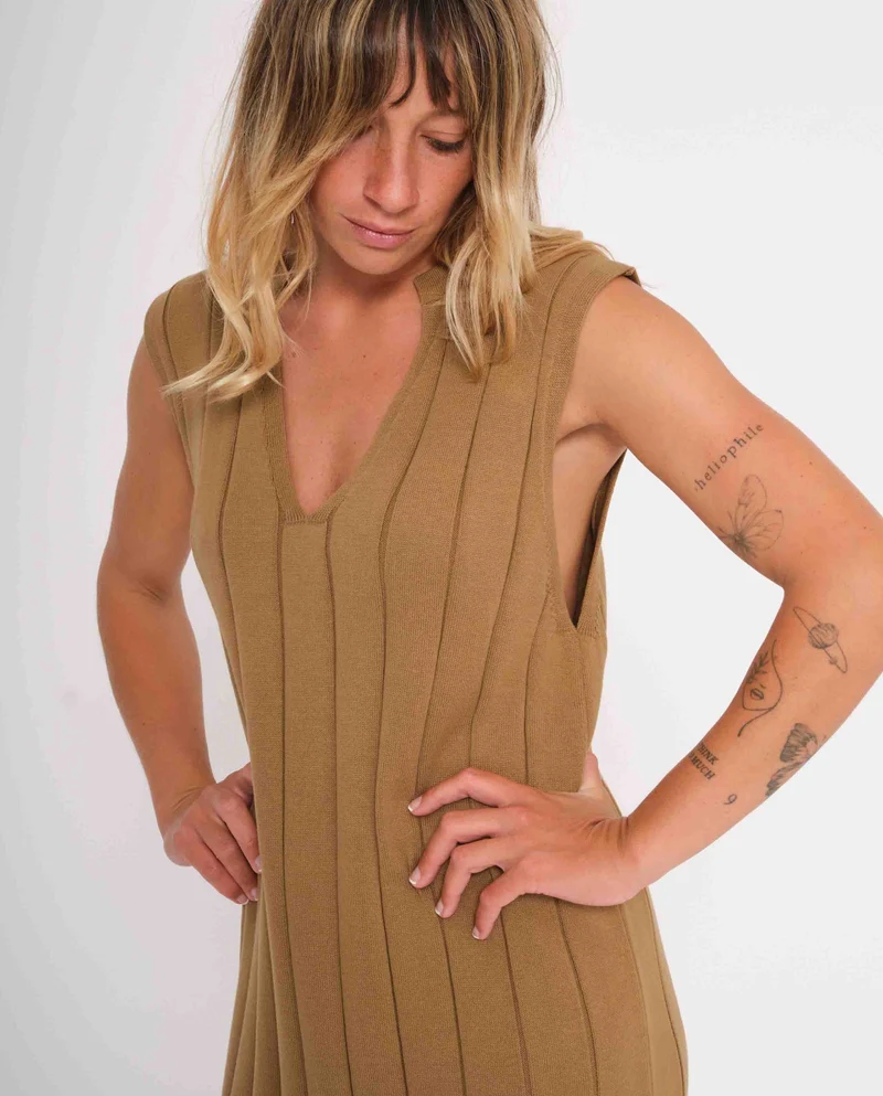 Robe longue en coton biologique