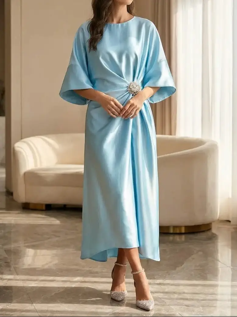 Women's Luxurious Shine Maxi Dress | Elegant Long Formal Evening Gown