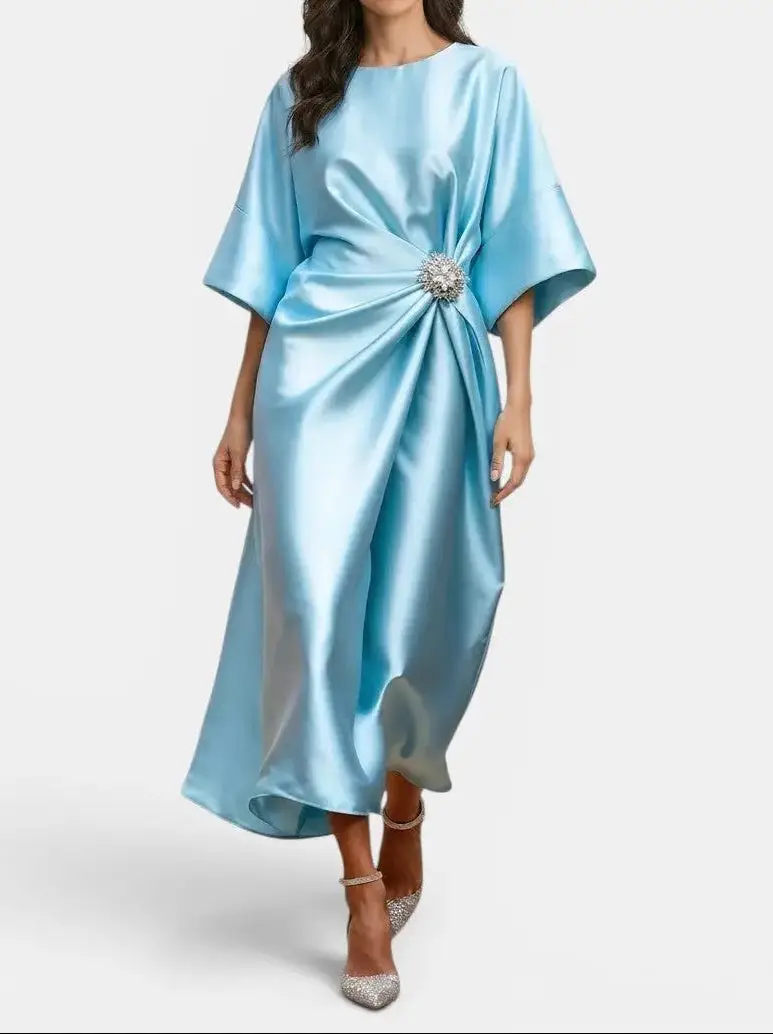 Women's Luxurious Shine Maxi Dress | Elegant Long Formal Evening Gown