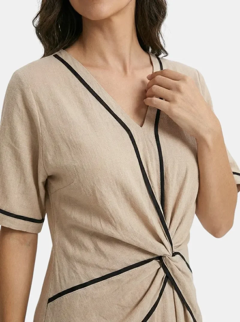 Women's Lightweight Striped Maxi Dress | Elegant Summer Style with Comfortable Fit