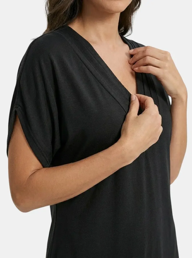 Women's Flowy Fabric Maxi Dress | Elegant Tummy-Hiding Summer Dress