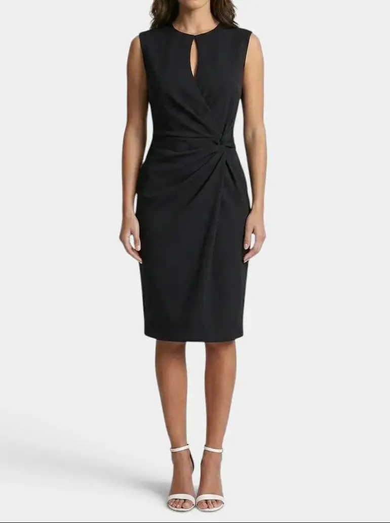 Women's Elegant Black Cocktail Dress | Flattering Versatile Evening Gown