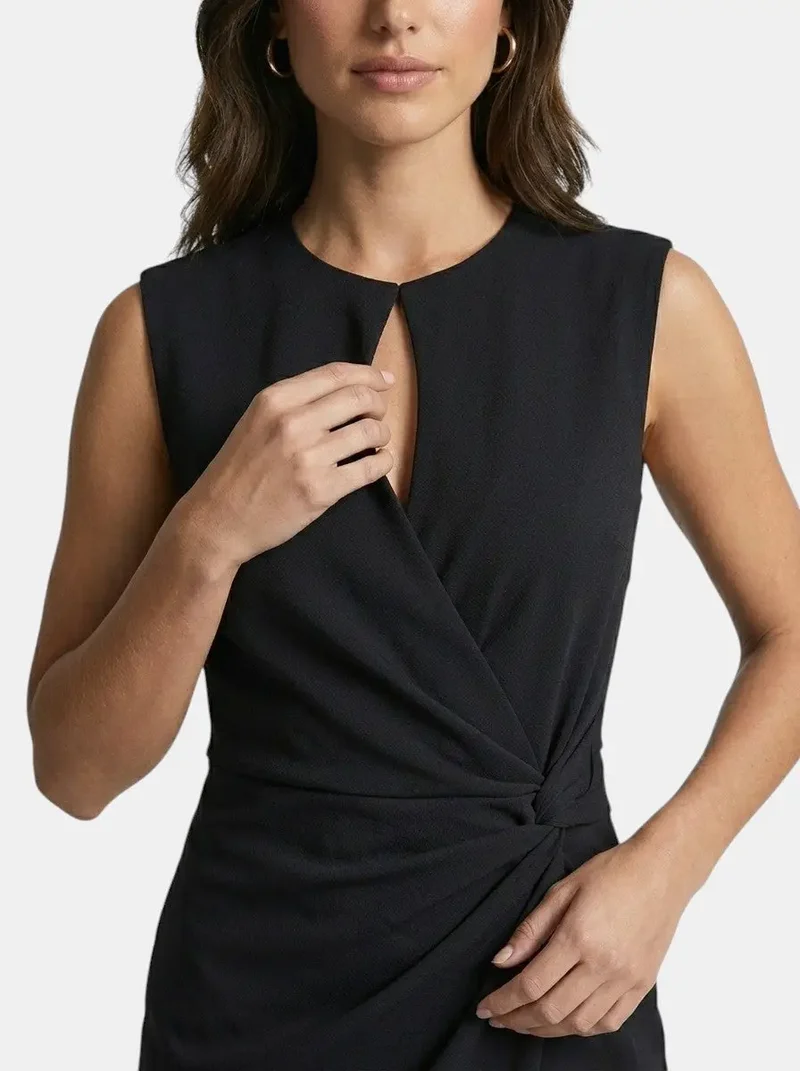 Women's Elegant Black Cocktail Dress | Flattering Versatile Evening Gown