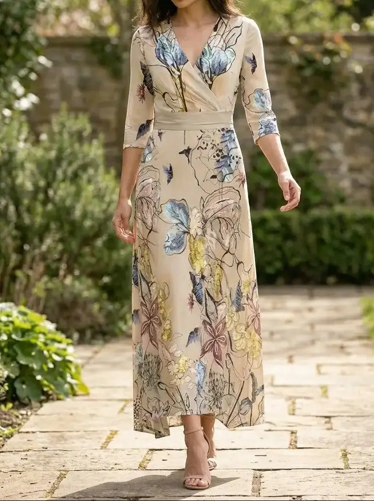 Women's Elegant Fabric Maxi Dress | Graceful Timeless Evening Wear