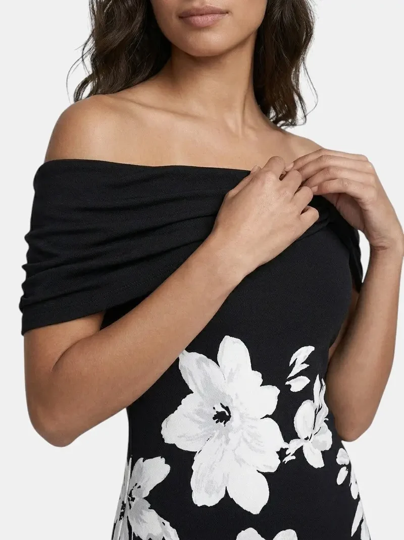 Women's Unique Print Midi Dress | Elegant Soft Breathable Summer Dress