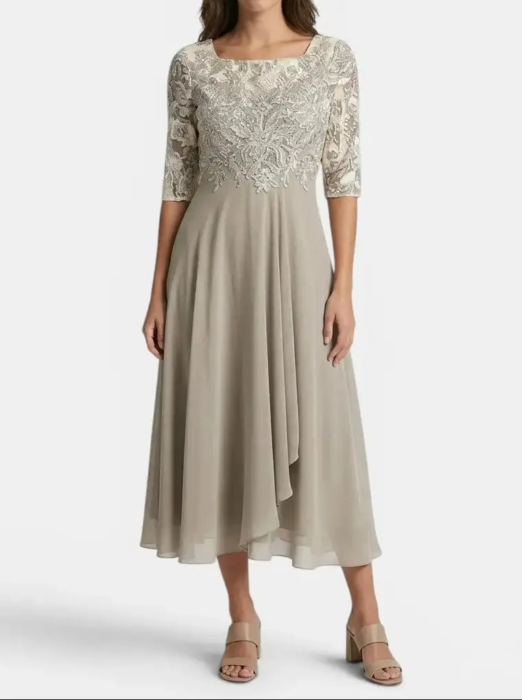 Women's Elegant Lace Dress | Timeless White Cocktail Dress for Special Occasions