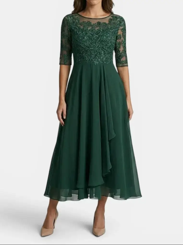 Women's Elegant Lace Dress | Timeless White Cocktail Dress for Special Occasions