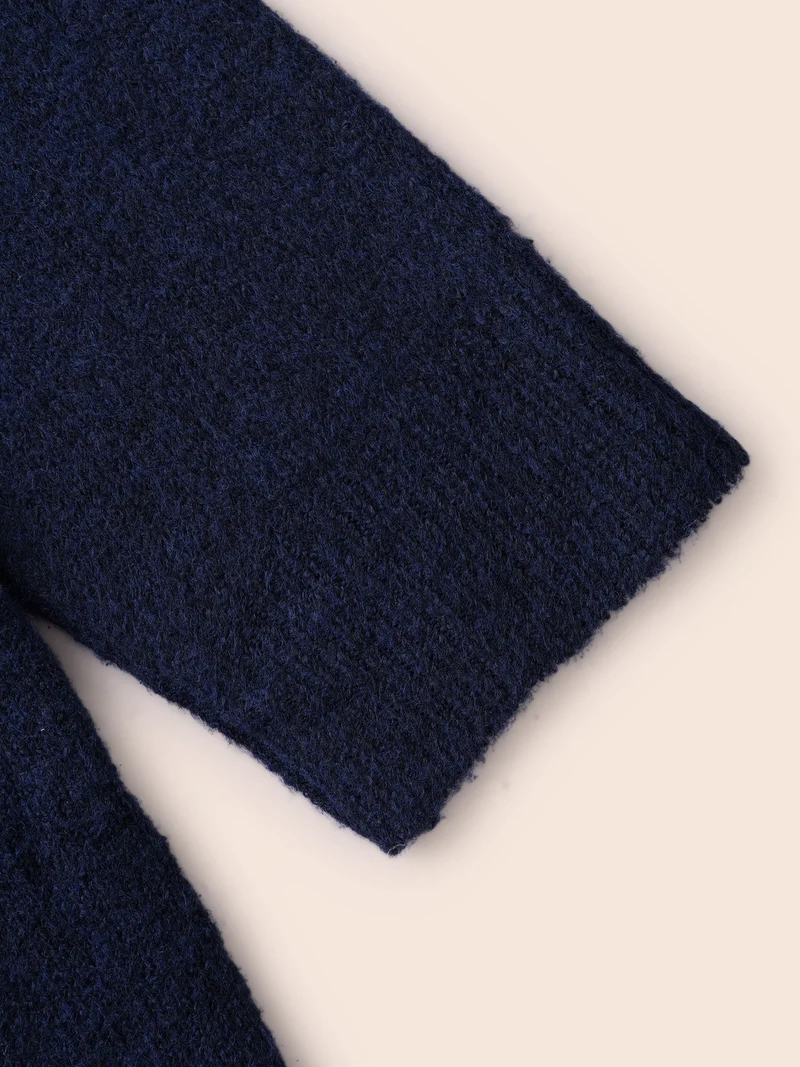 Star Jacquard Crew Neck Pullover