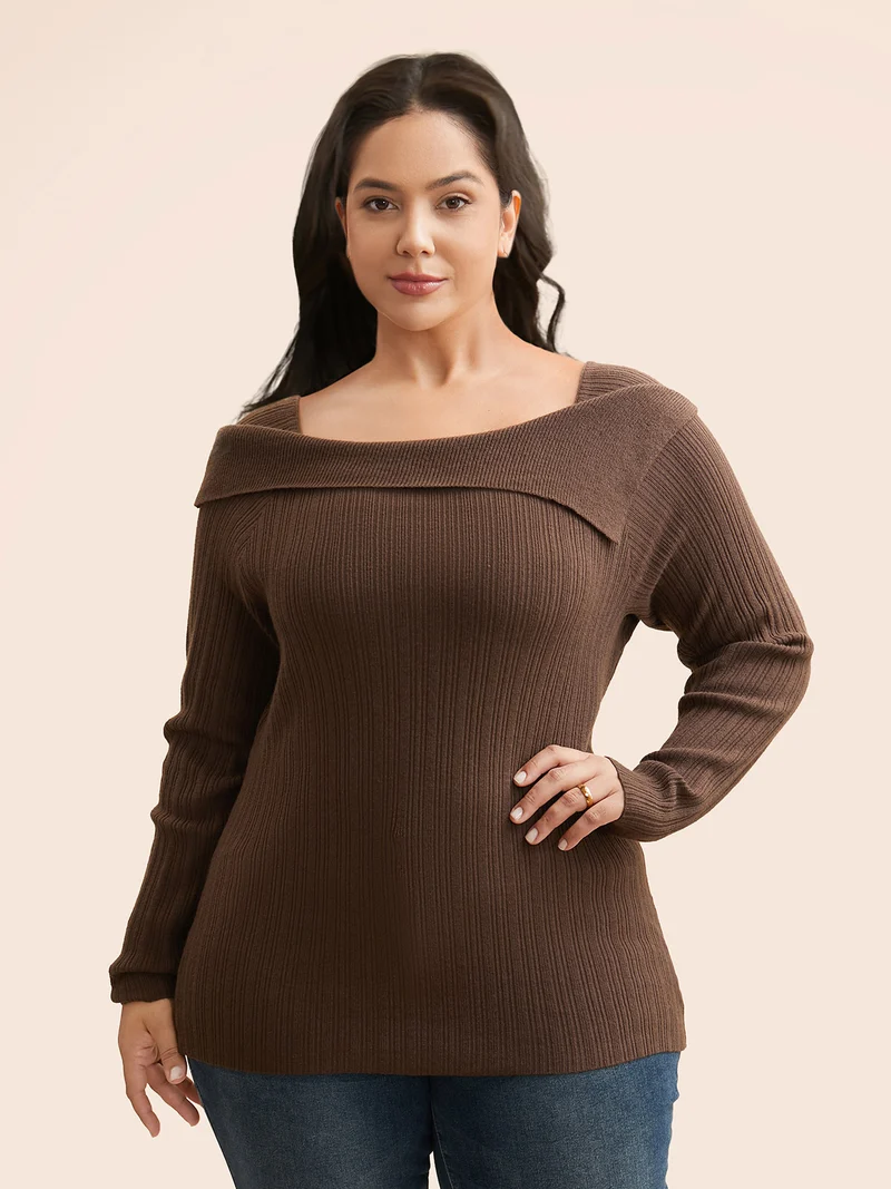 Supersoft Essentials Asymmetrical Neck Slim Fit Pullover